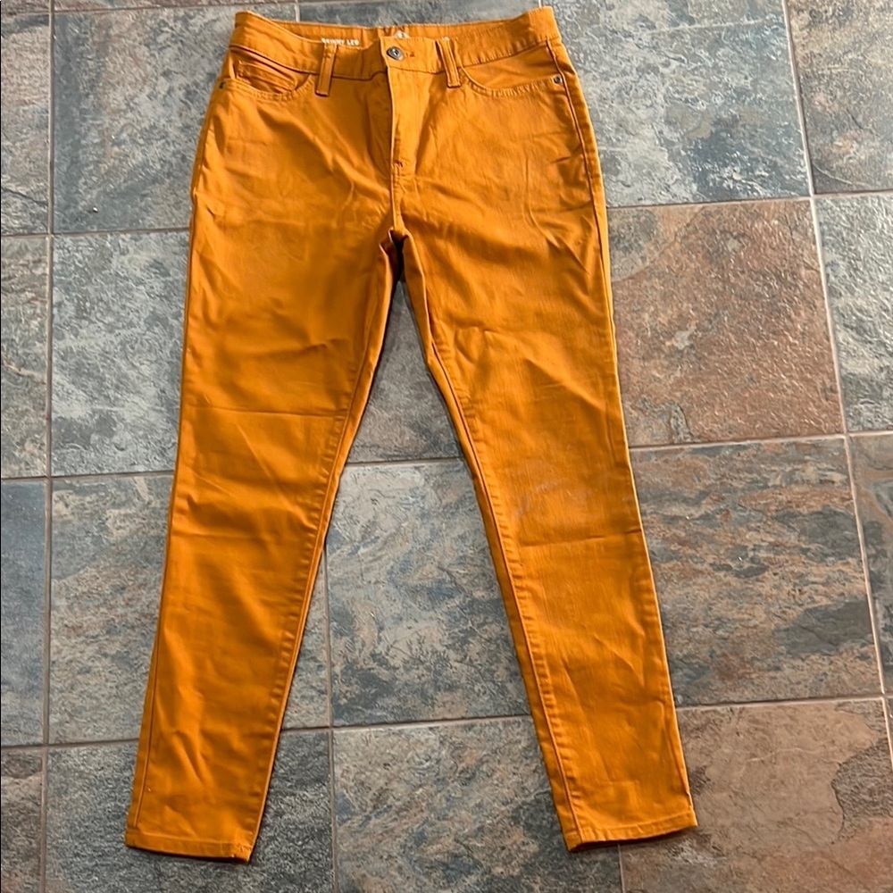 St. John's Bay Skinny Leg Pants in Gold